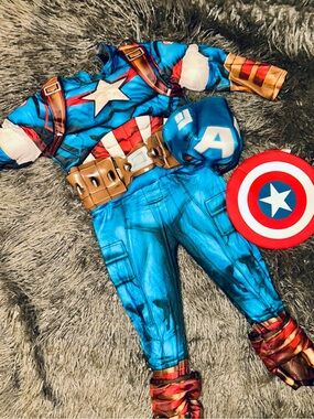 Official Marvel Captain America Costume, 3-5T